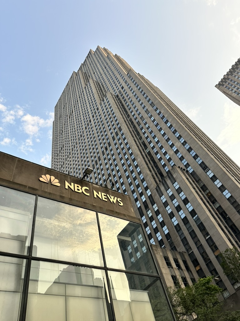 Photo of 30 Rockefeller Center with NBC News sign visible